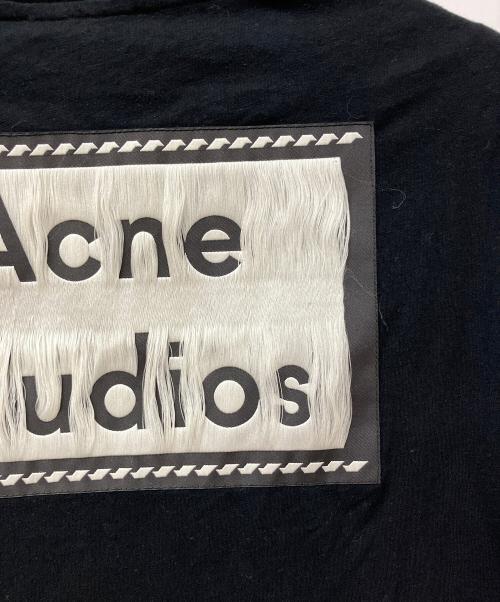 Acne studios（アクネ ストゥディオズ）Acne studios (アクネ ストゥディオズ) 半袖カットソー リバースラベルパッチ バックロゴTシャツ ブラック サイズ:XSの古着・服飾アイテム