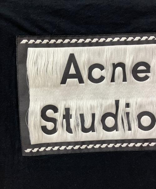 Acne studios（アクネ ストゥディオズ）Acne studios (アクネ ストゥディオズ) 半袖カットソー リバースラベルパッチ バックロゴTシャツ ブラック サイズ:XSの古着・服飾アイテム
