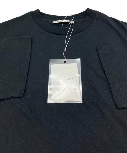 Acne studios（アクネ ストゥディオズ）Acne studios (アクネ ストゥディオズ) 半袖カットソー リバースラベルパッチ バックロゴTシャツ ブラック サイズ:XSの古着・服飾アイテム
