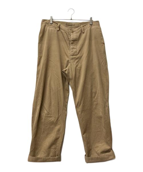 NIGEL CABOURN（ナイジェルケーボン）NIGEL CABOURN (ナイジェルケーボン) チノパン BASIC CHINO PANT（ベーシック チノパンツ） ベージュ サイズ:Lの古着・服飾アイテム