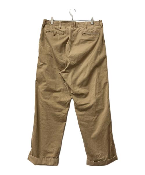 NIGEL CABOURN（ナイジェルケーボン）NIGEL CABOURN (ナイジェルケーボン) チノパン BASIC CHINO PANT（ベーシック チノパンツ） ベージュ サイズ:Lの古着・服飾アイテム