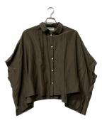 utiliteユティリテ）の古着「ボックスシャツ」｜オリーブ