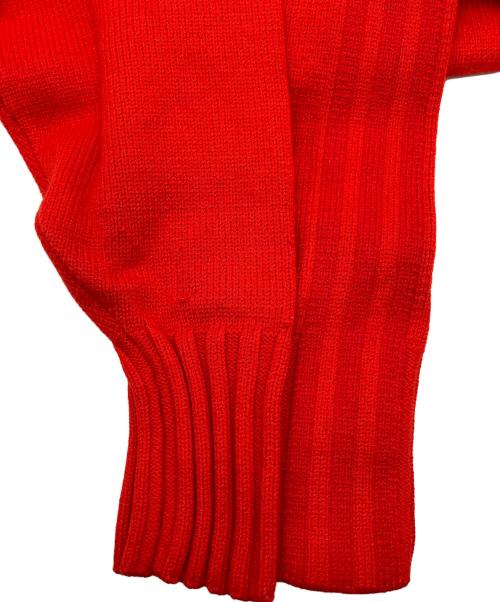 adidas（アディダス）adidas (アディダス) Ivy Park (アイビー・パーク) 厚手ニット タートルネックセーター レッド サイズ:Mの古着・服飾アイテム