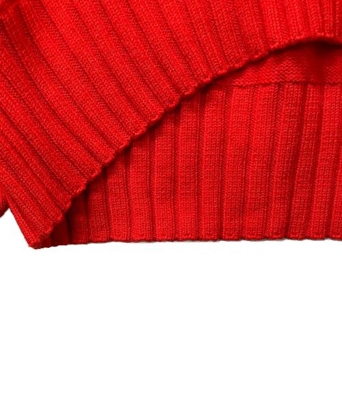 adidas（アディダス）adidas (アディダス) Ivy Park (アイビー・パーク) 厚手ニット タートルネックセーター レッド サイズ:Mの古着・服飾アイテム