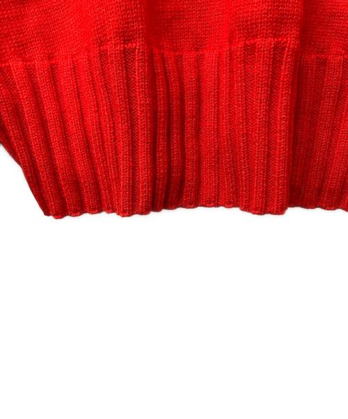 adidas（アディダス）adidas (アディダス) Ivy Park (アイビー・パーク) 厚手ニット タートルネックセーター レッド サイズ:Mの古着・服飾アイテム