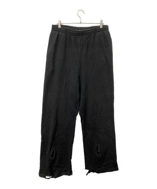 Gosha Rubchinskiy（ゴーシャラブチンスキー）Gosha Rubchinskiy (ゴーシャラブチンスキー) スウェットパンツ DOUBLE CUFF 変型ジャージパンツ ブラック サイズ:Mの古着・服飾アイテム