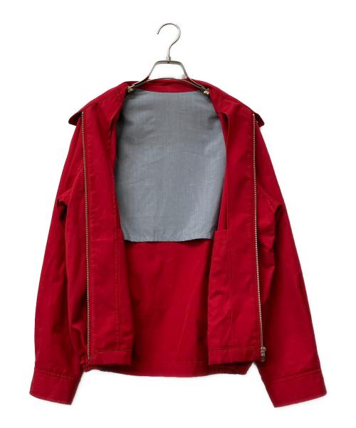 VAN JAC（ヴァン・ヂャケット）VAN JAC (ヴァン・ヂャケット) バックロゴ刺繍スウィングトップ（ドリズラージャケット） レッド サイズ:Mの古着・服飾アイテム