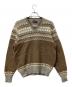PENDLETON（ペンドルトン）の古着「ニット 70's フェアアイル柄厚手ニット」｜ブラウン