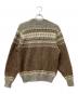 PENDLETON (ペンドルトン) ニット 70's フェアアイル柄厚手ニット ブラウン サイズ:L：10000円