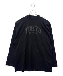 BALENCIAGA（バレンシアガ）の古着「BALENCIAGA 　TOKYOロゴプリントカットソー」｜ブラック