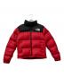 THE NORTH FACE（ザ ノース フェイス）の古着「700フィルパワーの高品質ダウンジャケット」｜レッド×ブラック