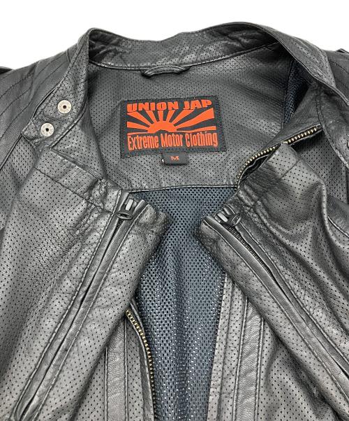 UNIONJAP（ユニオンジャップ）UNIONJAP (ユニオンジャップ) ライダースジャケット シングルライダースジャケット ブラック サイズ:Mの古着・服飾アイテム