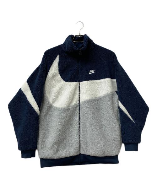 NIKE（ナイキ）NIKE (ナイキ) フリースジャケット ネイビー×ホワイト サイズ:XLの古着・服飾アイテム