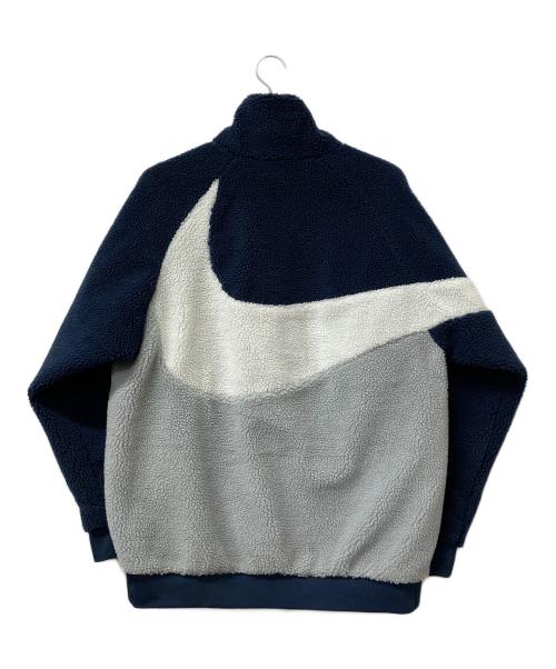 NIKE（ナイキ）NIKE (ナイキ) フリースジャケット ネイビー×ホワイト サイズ:XLの古着・服飾アイテム