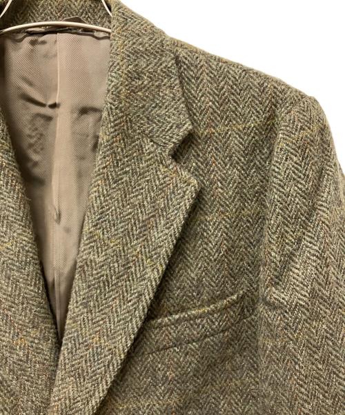 Harris Tweed（ハリスツイード）Harris Tweed (ハリスツイード) Eddie Bauer (エディーバウアー) ジャケット オリーブ サイズ:不明の古着・服飾アイテム