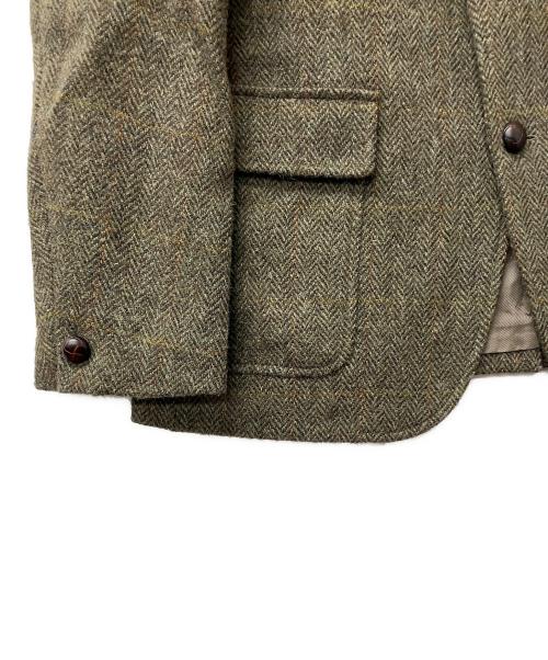 Harris Tweed（ハリスツイード）Harris Tweed (ハリスツイード) Eddie Bauer (エディーバウアー) ジャケット オリーブ サイズ:不明の古着・服飾アイテム