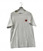 PLAY COMME des GARCONSプレイコムデギャルソン）の古着「半袖カットソー」｜ホワイト