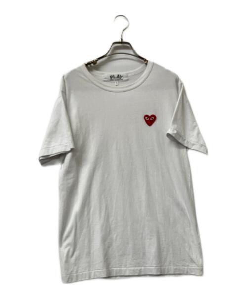 PLAY COMME des GARCONS（プレイコムデギャルソン）PLAY COMME des GARCONS (プレイコムデギャルソン) 半袖カットソー ホワイト サイズ:Lの古着・服飾アイテム