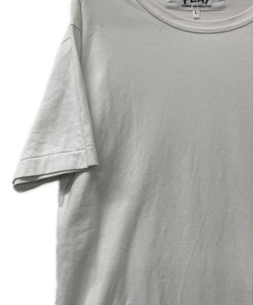 PLAY COMME des GARCONS（プレイコムデギャルソン）PLAY COMME des GARCONS (プレイコムデギャルソン) 半袖カットソー ホワイト サイズ:Lの古着・服飾アイテム