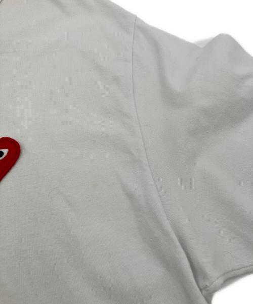 PLAY COMME des GARCONS（プレイコムデギャルソン）PLAY COMME des GARCONS (プレイコムデギャルソン) 半袖カットソー ホワイト サイズ:Lの古着・服飾アイテム