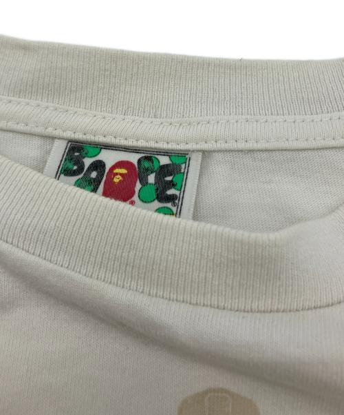 BAPE BY A BATHING APE（ベイプバイアベイシングエイプ）BAPE BY A BATHING APE (ベイプバイアベイシングエイプ) 半袖カットソー ホワイト サイズ:Ｍの古着・服飾アイテム