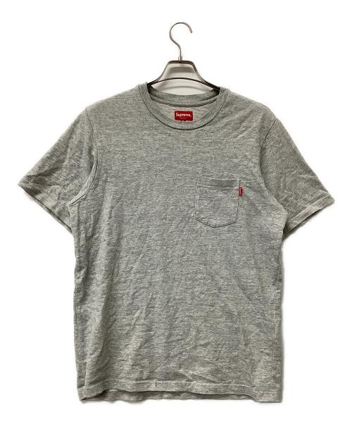 SUPREME（シュプリーム）SUPREME (シュプリーム) 半袖カットソー ポケットTシャツ グレー サイズ:Mの古着・服飾アイテム