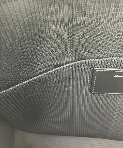 ALEXANDER WANG（アレキサンダー・ワン）ALEXANDER WANG (アレキサンダー・ワン) リブニットラージバック ブラックの古着・服飾アイテム