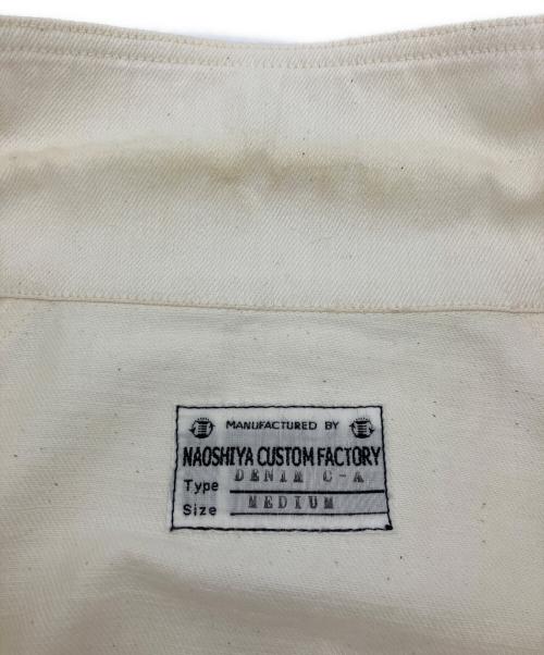NAOSHIYA CUSTOM FACTORY（直シ屋 カスタム ファクトリー）NAOSHIYA CUSTOM FACTORY (直シ屋 カスタム ファクトリー) デニムジャケット ホワイト サイズ:Mの古着・服飾アイテム