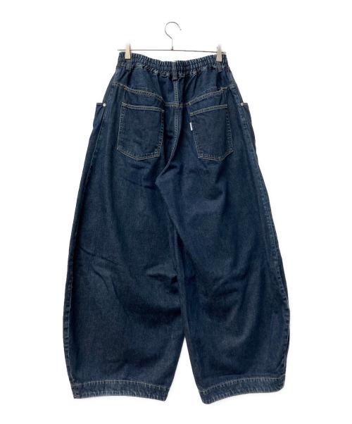 CLESSTE（クレスト）CLESSTE (クレスト) ワイドデニムパンツ ネイビー サイズ:FREEの古着・服飾アイテム