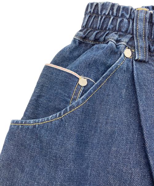 CLESSTE（クレスト）CLESSTE (クレスト) ワイドデニムパンツ ネイビー サイズ:FREEの古着・服飾アイテム