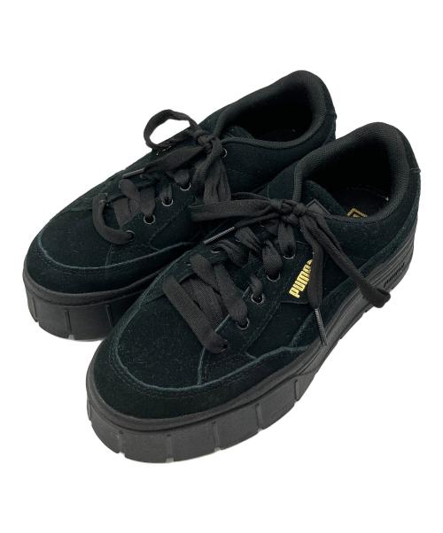 PUMA（プーマ）PUMA (プーマ) スニーカー Mayze Stack Suede ブラック サイズ:CM 23の古着・服飾アイテム