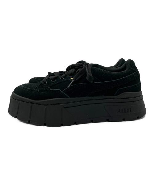 PUMA（プーマ）PUMA (プーマ) スニーカー Mayze Stack Suede ブラック サイズ:CM 23の古着・服飾アイテム
