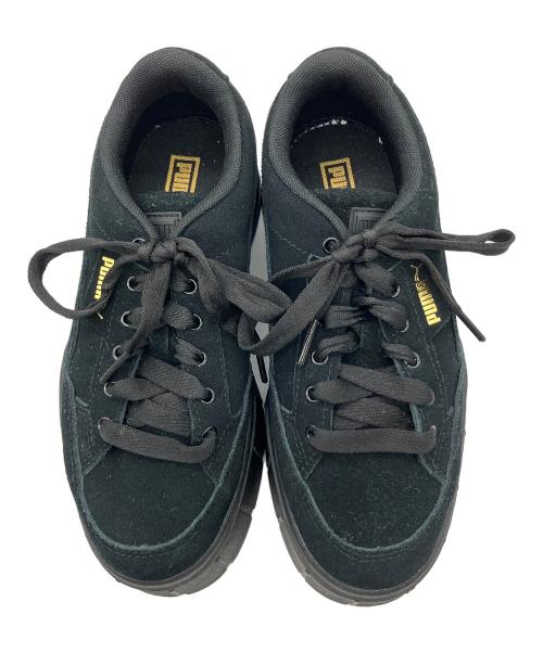 PUMA（プーマ）PUMA (プーマ) スニーカー Mayze Stack Suede ブラック サイズ:CM 23の古着・服飾アイテム