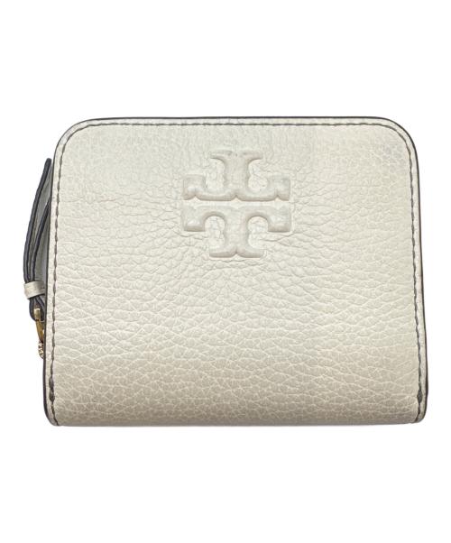 TORY BURCH（トリーバーチ）TORY BURCH (トリーバーチ) TORY BURCH　2つ折り財布 アイボリーの古着・服飾アイテム
