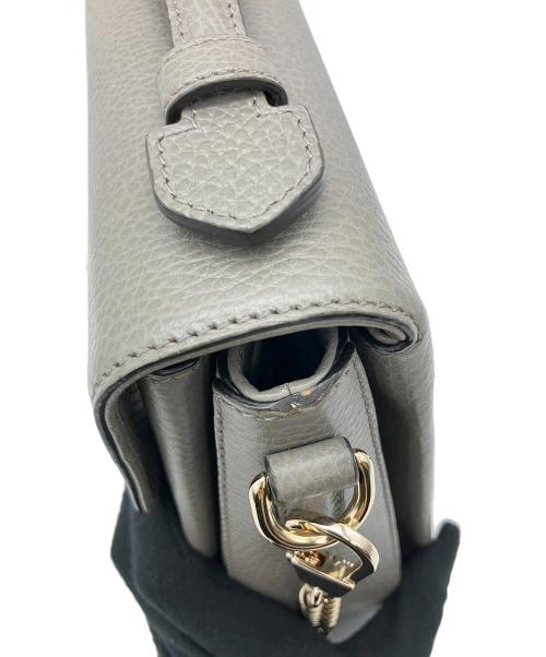 GUCCI（グッチ）GUCCI (グッチ) ショルダーバッグ インターロッキングG チェーンショルダーバッグ グレーの古着・服飾アイテム
