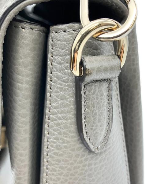 GUCCI（グッチ）GUCCI (グッチ) ショルダーバッグ インターロッキングG チェーンショルダーバッグ グレーの古着・服飾アイテム
