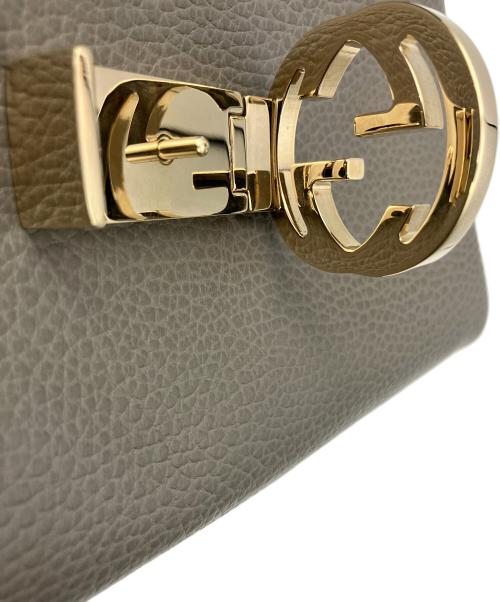 GUCCI（グッチ）GUCCI (グッチ) ショルダーバッグ インターロッキングG チェーンショルダーバッグ グレーの古着・服飾アイテム