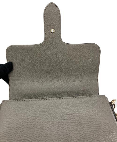 GUCCI（グッチ）GUCCI (グッチ) ショルダーバッグ インターロッキングG チェーンショルダーバッグ グレーの古着・服飾アイテム