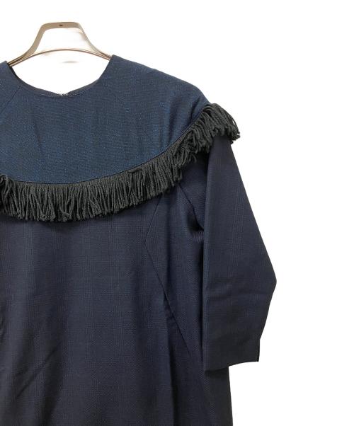 aurea（アウレア）aurea (アウレア) 長袖ワンピース ネイビー サイズ:FREE 未使用品の古着・服飾アイテム