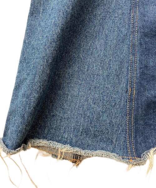 MM6 Maison Margiela（エムエムシックスメゾンマルジェラ）MM6 Maison Margiela (エムエムシックスメゾンマルジェラ) ノースリーブワンピース デニム 切替 デザイン ノースリーブワンピース インディゴ サイズ:38の古着・服飾アイテム