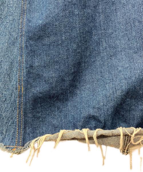 MM6 Maison Margiela（エムエムシックスメゾンマルジェラ）MM6 Maison Margiela (エムエムシックスメゾンマルジェラ) ノースリーブワンピース デニム 切替 デザイン ノースリーブワンピース インディゴ サイズ:38の古着・服飾アイテム
