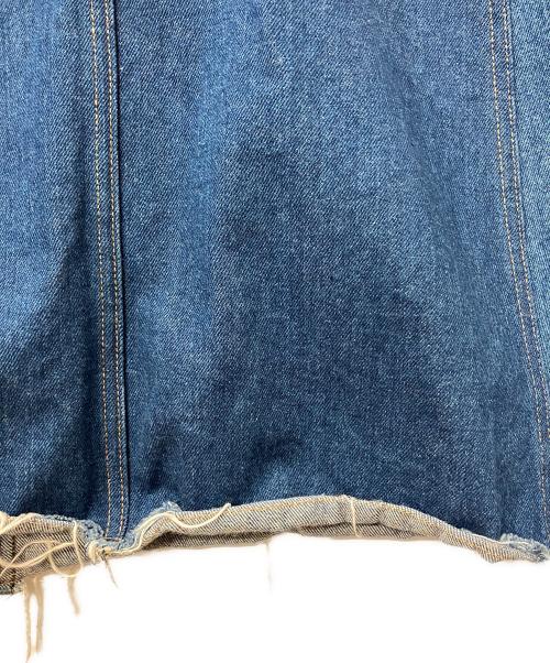 MM6 Maison Margiela（エムエムシックスメゾンマルジェラ）MM6 Maison Margiela (エムエムシックスメゾンマルジェラ) ノースリーブワンピース デニム 切替 デザイン ノースリーブワンピース インディゴ サイズ:38の古着・服飾アイテム