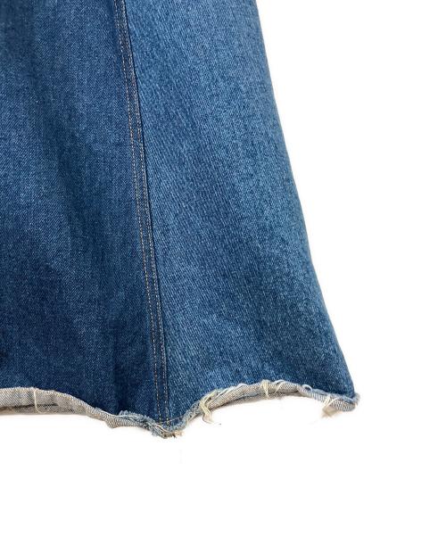 MM6 Maison Margiela（エムエムシックスメゾンマルジェラ）MM6 Maison Margiela (エムエムシックスメゾンマルジェラ) ノースリーブワンピース デニム 切替 デザイン ノースリーブワンピース インディゴ サイズ:38の古着・服飾アイテム