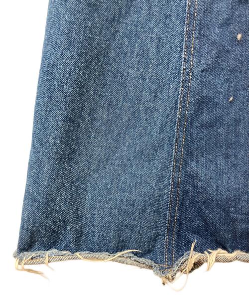 MM6 Maison Margiela（エムエムシックスメゾンマルジェラ）MM6 Maison Margiela (エムエムシックスメゾンマルジェラ) ノースリーブワンピース デニム 切替 デザイン ノースリーブワンピース インディゴ サイズ:38の古着・服飾アイテム