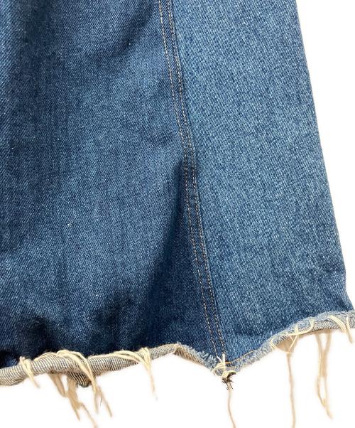 MM6 Maison Margiela（エムエムシックスメゾンマルジェラ）MM6 Maison Margiela (エムエムシックスメゾンマルジェラ) ノースリーブワンピース デニム 切替 デザイン ノースリーブワンピース インディゴ サイズ:38の古着・服飾アイテム