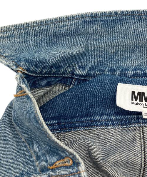 MM6 Maison Margiela（エムエムシックスメゾンマルジェラ）MM6 Maison Margiela (エムエムシックスメゾンマルジェラ) ノースリーブワンピース デニム 切替 デザイン ノースリーブワンピース インディゴ サイズ:38の古着・服飾アイテム