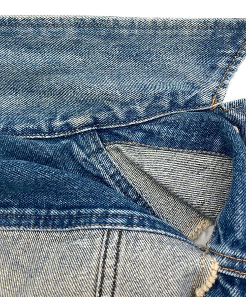 MM6 Maison Margiela（エムエムシックスメゾンマルジェラ）MM6 Maison Margiela (エムエムシックスメゾンマルジェラ) ノースリーブワンピース デニム 切替 デザイン ノースリーブワンピース インディゴ サイズ:38の古着・服飾アイテム