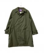 THE NORTHFACE PURPLELABEL×BEAMSザ・ノースフェイス パープルレーベル×ビームス）の古着「ステンカラーコート 無地　　65/35 Insulation Soutien Collar Coat」｜グリーン