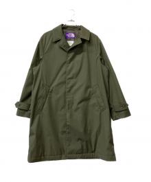 THE NORTHFACE PURPLELABEL×BEAMS（ザ・ノースフェイス パープルレーベル×ビームス）の古着「ステンカラーコート 無地　　65/35 Insulation Soutien Collar Coat」｜グリーン