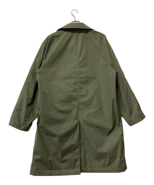 THE NORTHFACE PURPLELABEL（ザ・ノースフェイス パープルレーベル）THE NORTHFACE PURPLELABEL BEAMS (ビームス) ステンカラーコート 無地　　65/35 Insulation Soutien Collar Coat グリーン サイズ:Lの古着・服飾アイテム